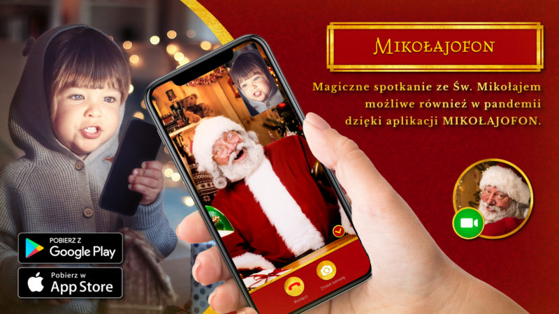 Magiczne spotkanie ze Świętym Mikołajem możliwe również w pandemii – dzięki aplikacji Mikołajofon